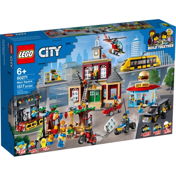 Lego City Piata Principala 6 Ani+ 1517 Piese 60271